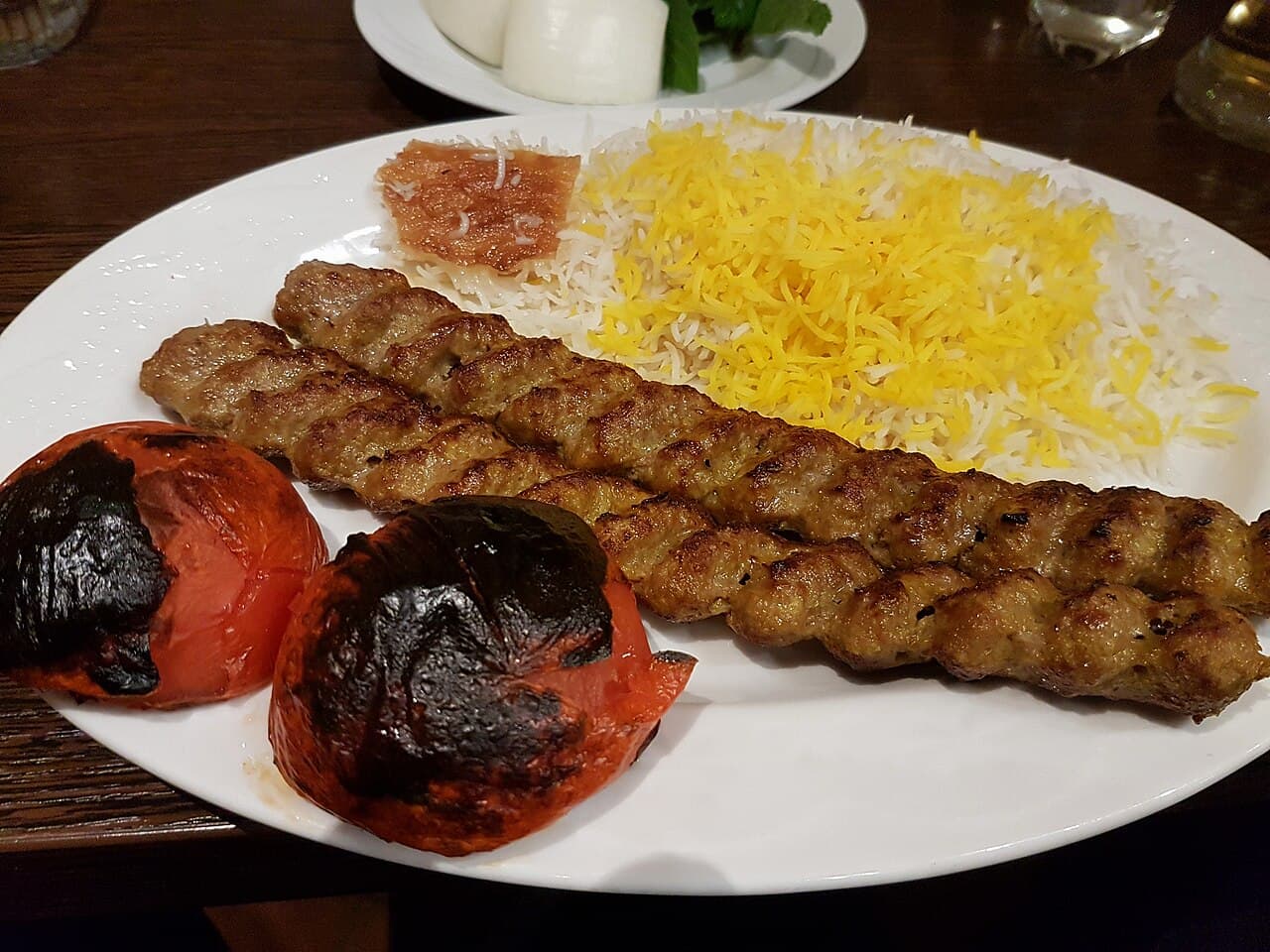 چلو كباب إيراني ويا رز زعفران